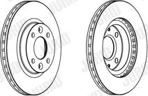 Jurid 562960JC - Спирачен диск vvparts.bg