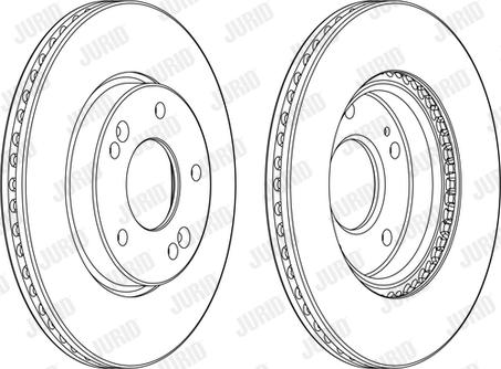 Jurid 562986JC-1 - Спирачен диск vvparts.bg