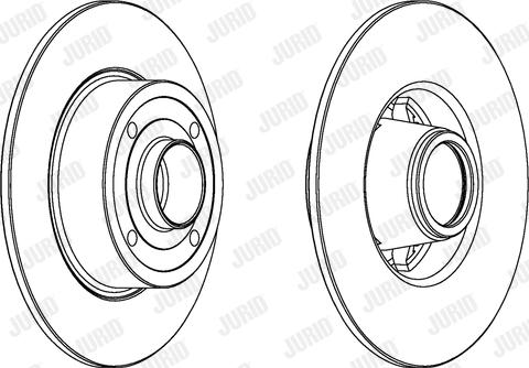 Jurid 562939JC-1 - Спирачен диск vvparts.bg