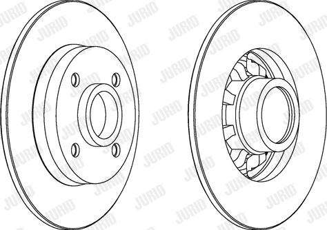 Jurid 562936J - Спирачен диск vvparts.bg