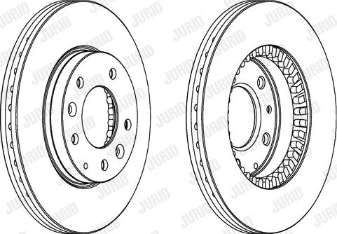 Jurid 562446J - Спирачен диск vvparts.bg