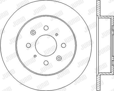 Jurid 562440J - Спирачен диск vvparts.bg