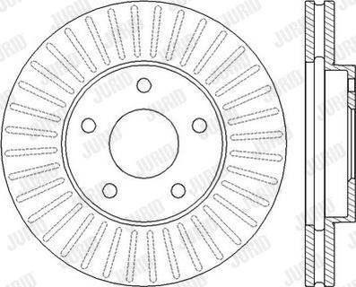 Jurid 562441JC-1 - Спирачен диск vvparts.bg