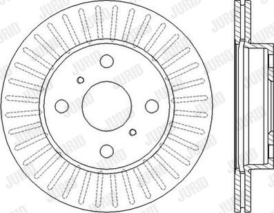 Jurid 562443JC-1 - Спирачен диск vvparts.bg