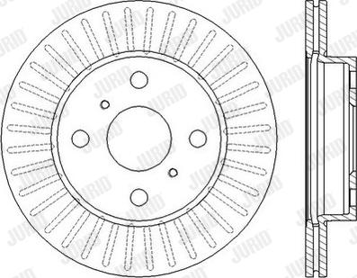 Jurid 562443JC - Спирачен диск vvparts.bg