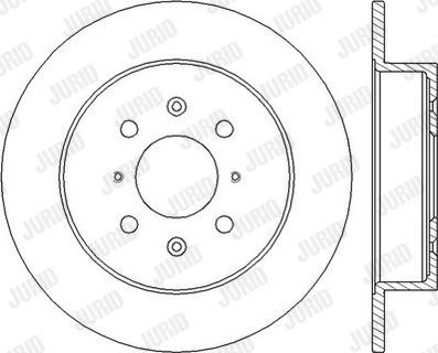 Jurid 562447J - Спирачен диск vvparts.bg