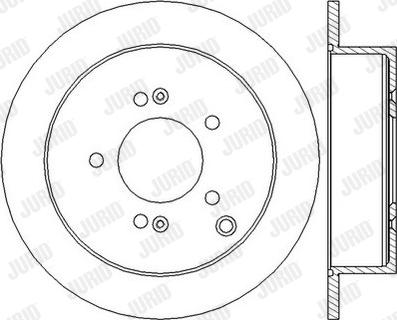 Jurid 562454J - Спирачен диск vvparts.bg