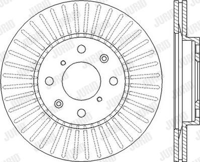 Jurid 562456J - Спирачен диск vvparts.bg