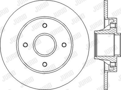 Jurid 562450J - Спирачен диск vvparts.bg