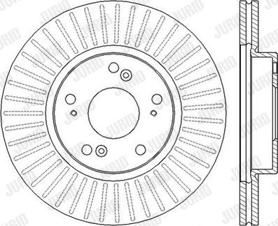 Jurid 562457J - Спирачен диск vvparts.bg