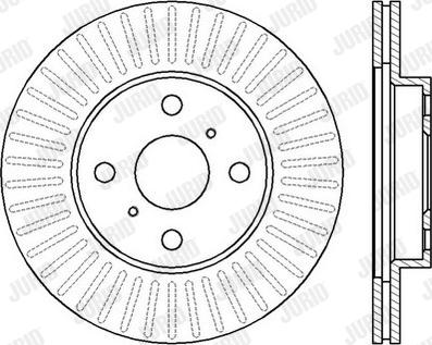 Jurid 562409J - Спирачен диск vvparts.bg