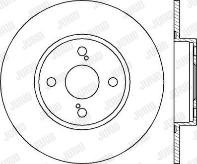 Jurid 562412J - Спирачен диск vvparts.bg