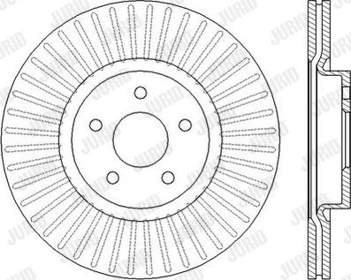 Jurid 562434JC - Спирачен диск vvparts.bg