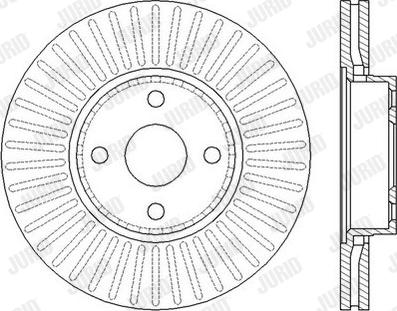 Jurid 562436J - Спирачен диск vvparts.bg