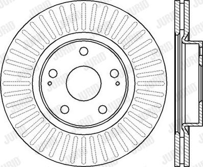 Jurid 562430J - Спирачен диск vvparts.bg