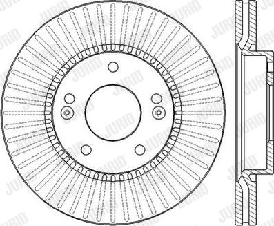 Jurid 562433J - Спирачен диск vvparts.bg