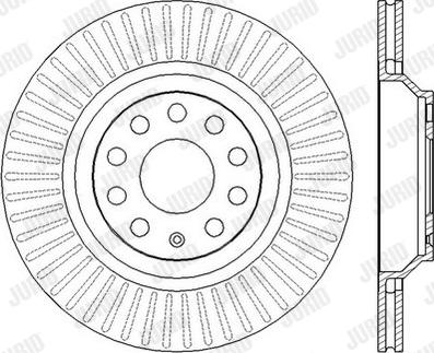 Jurid 562432J - Спирачен диск vvparts.bg