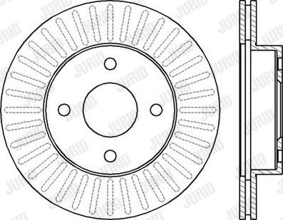 Jurid 562426J - Спирачен диск vvparts.bg