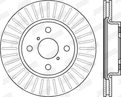 Jurid 562421J - Спирачен диск vvparts.bg