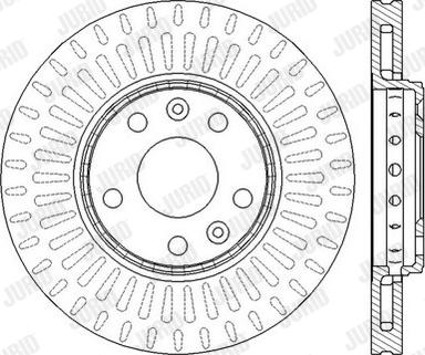 Jurid 562595JC-1 - Спирачен диск vvparts.bg