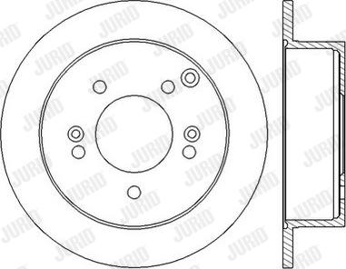 Jurid 562552JC - Спирачен диск vvparts.bg