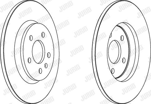 Jurid 562505JC-1 - Спирачен диск vvparts.bg