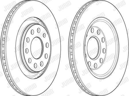 Jurid 562510JC - Спирачен диск vvparts.bg