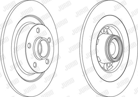 Jurid 562608J - Спирачен диск vvparts.bg