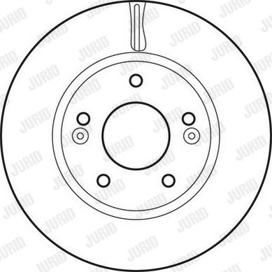 Jurid 562625JC - Спирачен диск vvparts.bg