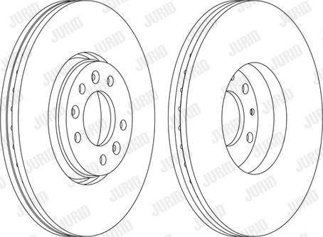 Jurid 562622JC - Спирачен диск vvparts.bg