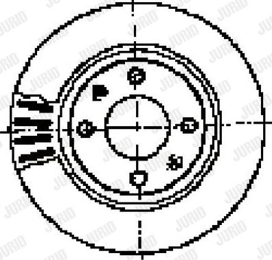 Jurid 562045J - Спирачен диск vvparts.bg