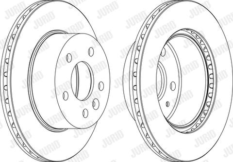 Jurid 562054J - Спирачен диск vvparts.bg