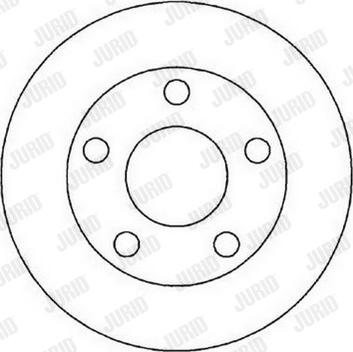 Jurid 562005J - Спирачен диск vvparts.bg