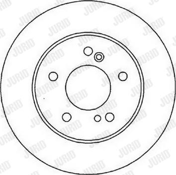 Jurid 562014J - Спирачен диск vvparts.bg