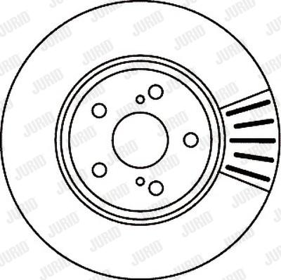 Jurid 562012J - Спирачен диск vvparts.bg