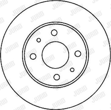 Jurid 562024J - Спирачен диск vvparts.bg