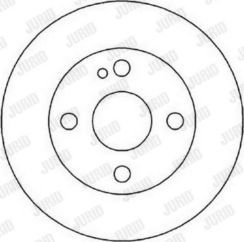 Jurid 562022J-1 - Спирачен диск vvparts.bg