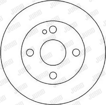 Jurid 562022J - Спирачен диск vvparts.bg