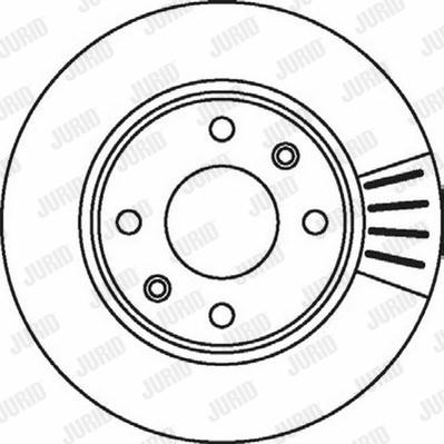 Jurid 562027J - Спирачен диск vvparts.bg