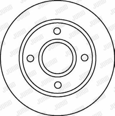 Jurid 562078J - Спирачен диск vvparts.bg