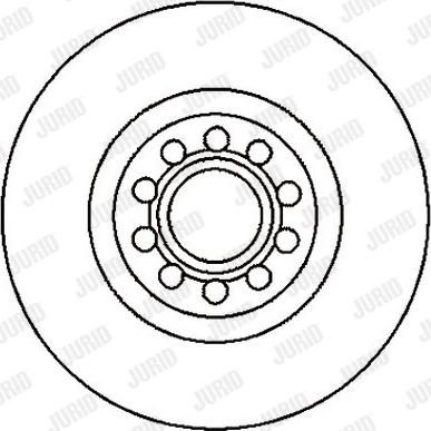 Jurid 562199JC - Спирачен диск vvparts.bg