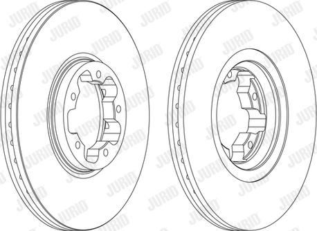 Jurid 562141J - Спирачен диск vvparts.bg