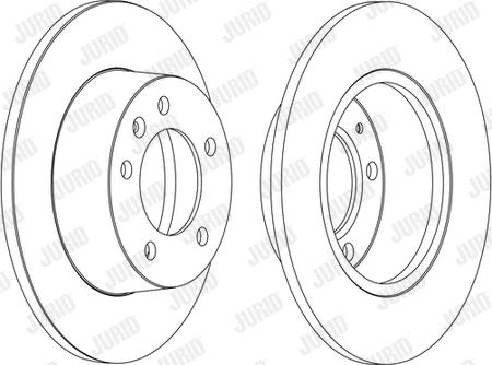 Jurid 562164J - Спирачен диск vvparts.bg