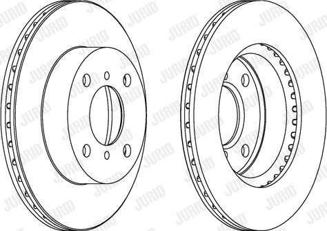 Jurid 562167J - Спирачен диск vvparts.bg