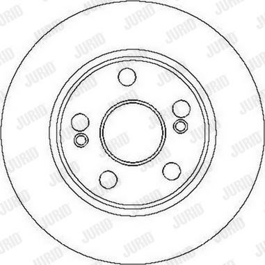 Jurid 562104J - Спирачен диск vvparts.bg