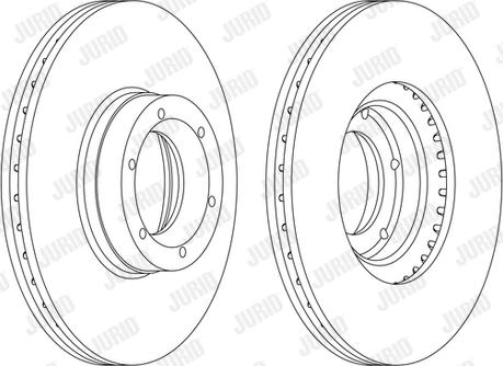 Jurid 562105J - Спирачен диск vvparts.bg