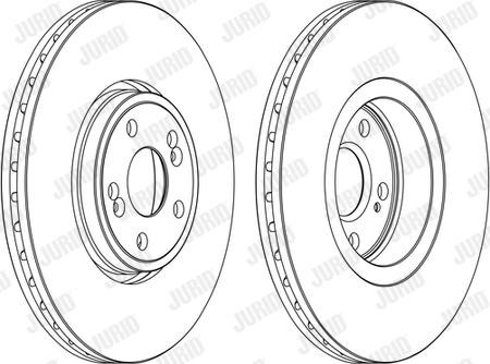 Jurid 562187J - Спирачен диск vvparts.bg