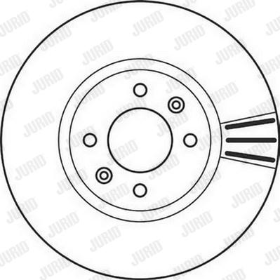 Jurid 562131J - Спирачен диск vvparts.bg