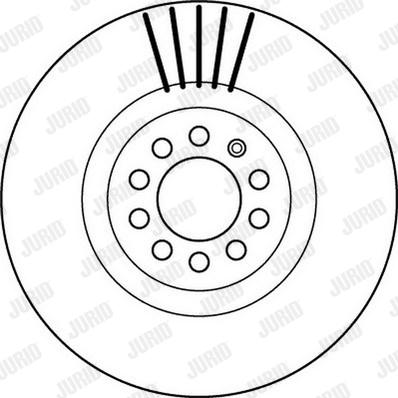 Jurid 562132J - Спирачен диск vvparts.bg