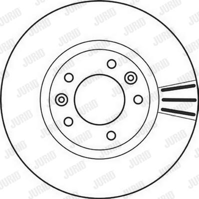 Jurid 562126JC-1 - Спирачен диск vvparts.bg